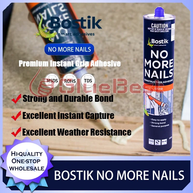 Bostik NO MORE NAILS Multi-Purpose Curing Agent for Strong and Permanent Bonding in Construction Applications Original Product