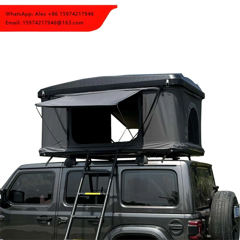 WILD CLOUD Hard Shell Roof Top Tent 4 2.1m Abs Universal Straight Car Roof Tent For Off Road