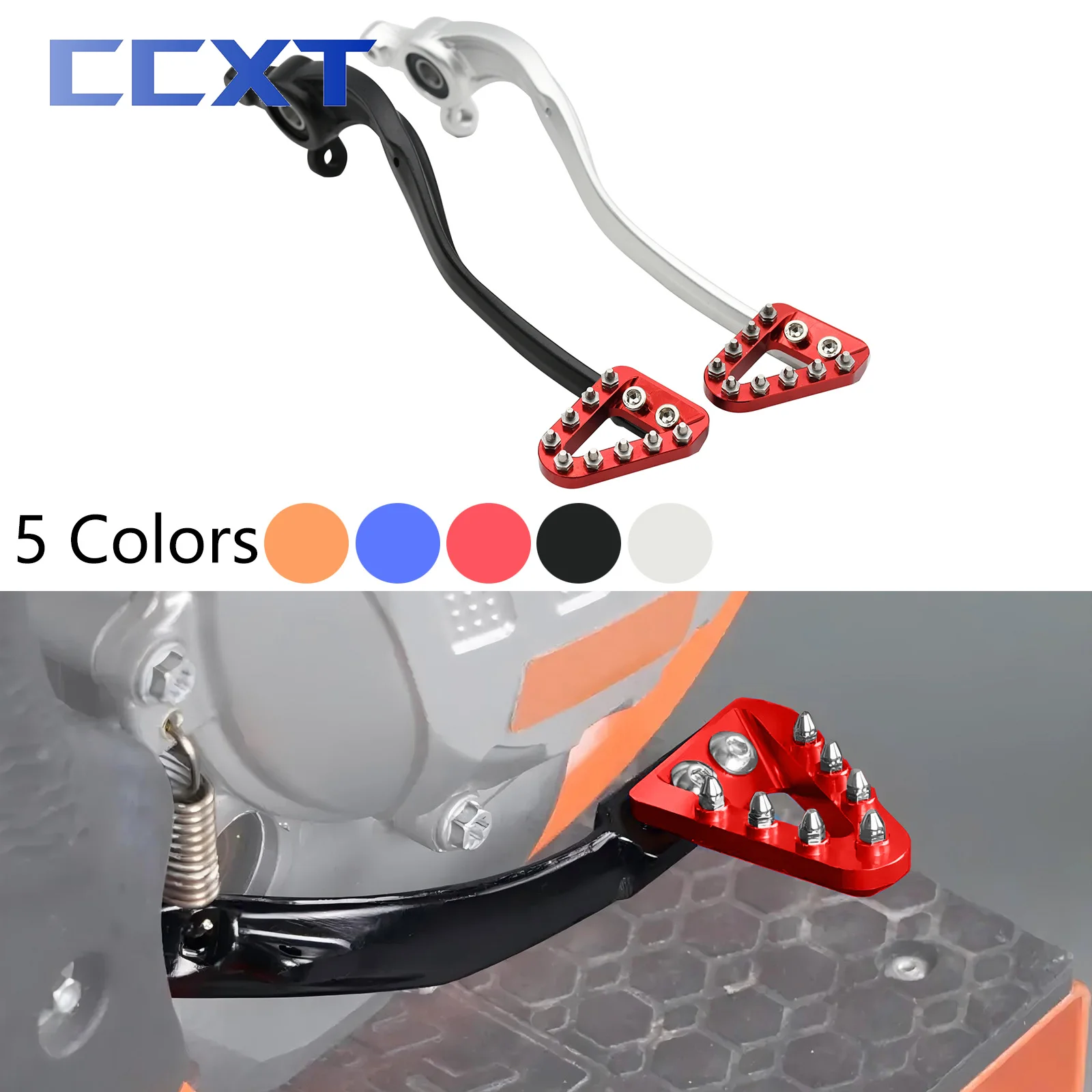 Motorcycle CNC Rear Foot Brake Pedal Lever For Husqvarna TC TE TX FE FC FX For KTM SX XC XCW EXC EXCF SX SXF 125-500 2017-2022