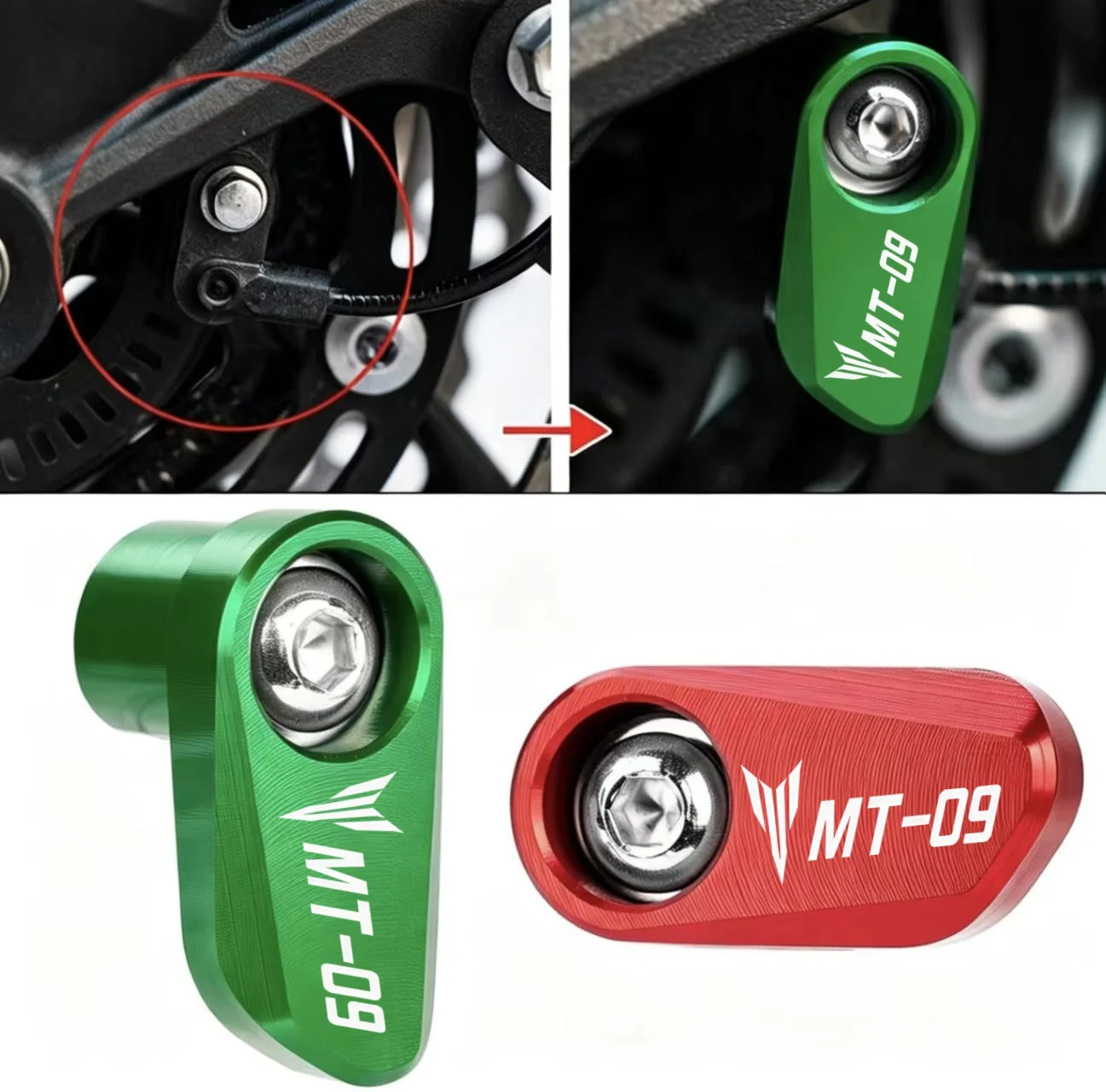 Latest Motorcycle ABS Sensor Protective Cap for YAMAHA MT-09 Series Models - Replacement Part for Enhanced Protection