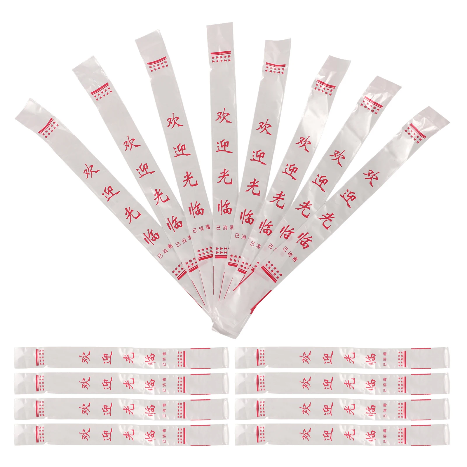 

1000 Pcs Chopsticks Set Holder Storage Protective Cover Portable Holders Sleeve Disposable Plastic Supplies Packing Sleeves