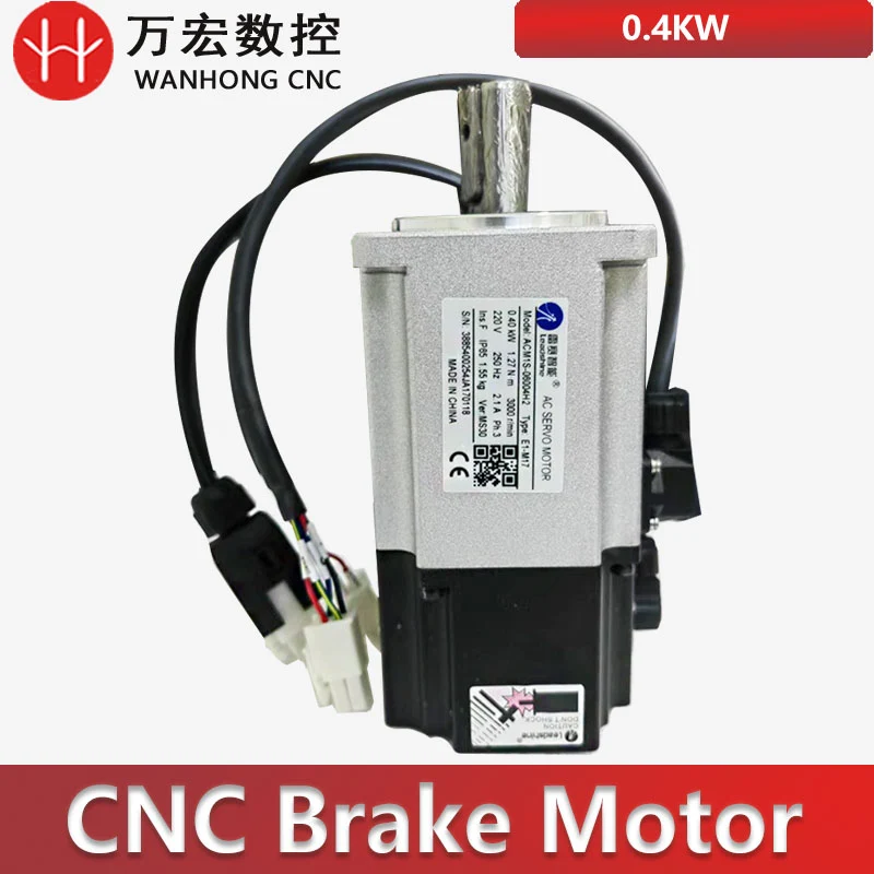 

Leadshine 0.4KW Servo brake Motor ACM1S-06004H2 Type E1-M17 Series Motor 220V for cnc router