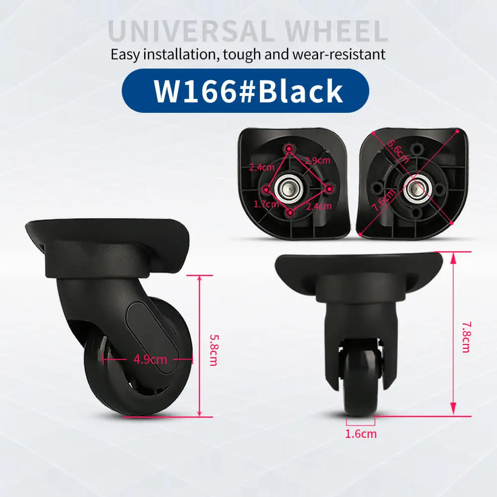 Hongsheng Koffer Universalrad Trolley-Rad Zubehör Passwort-Reisekoffer Geräuschlose Universalräder zur Reparatur und zum Austausch – Detail 27