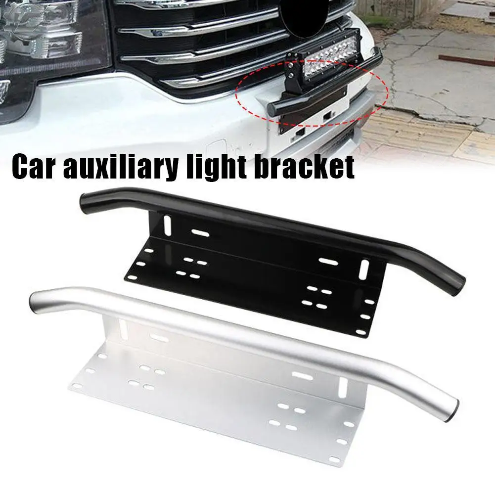 

Universal Front Bumper License Plate Log Light Mount Bracket SUV Lamp Holder Off Road LED Light Bar Frame Holder Aluminum