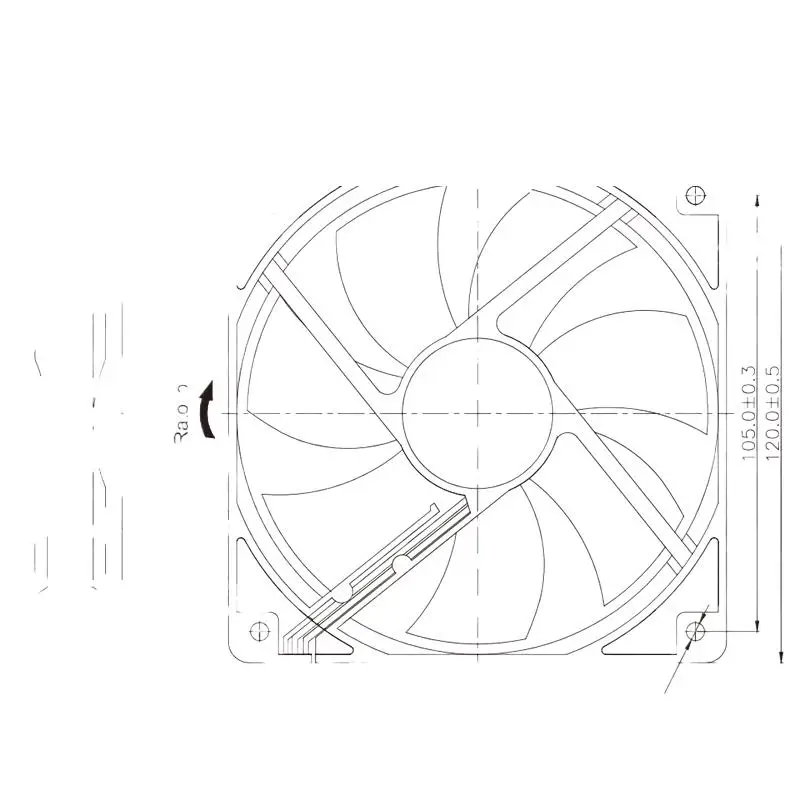 

AC cooling fan 120mm 12cm EC motor Large Air Flow Powerful 120*120*25mm 115&230V Dual Ball Bearing cooling fan