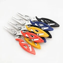 Stainless Steel Fishing Pliers, Multifunctional Hook Remover Scissors, Portable Saltwater Freshwater Fishing Tackle