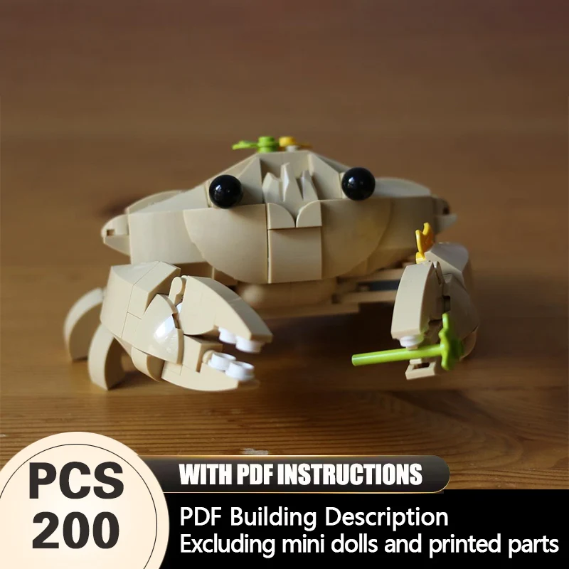 

Creators Animal Series Model MOC Building Bricks White Crab Modular Technology Gifts Holiday Assemble Children Toys Suit