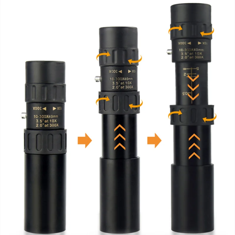 Imagem -02 - Metal Binóculos Drop-proof Monocular para Camping ao ar Livre Caça Viajar Pesca 10300x40 hd