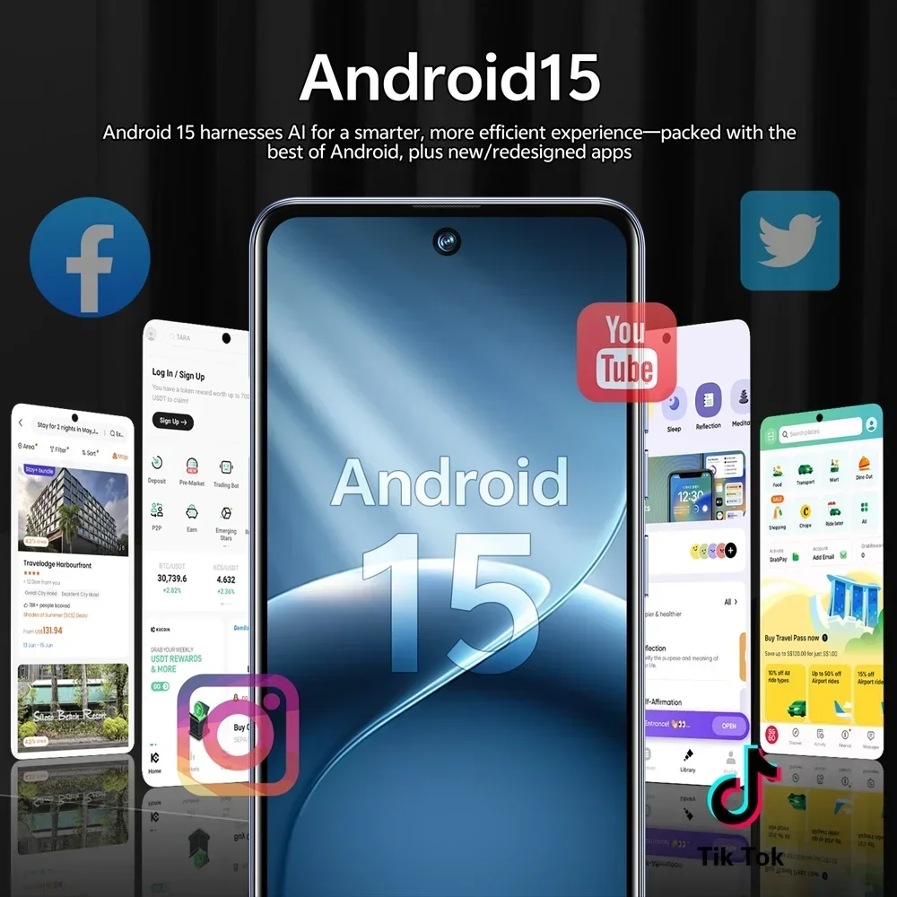 K-Touch Mobiltelefone C26 Ultra Smartphone Android 5G 7,3 HD Handy 22GB 2TB 7800mAh Octa-Core Entsperrt Dual-SIM 16+48MP Kamera – Detail 17