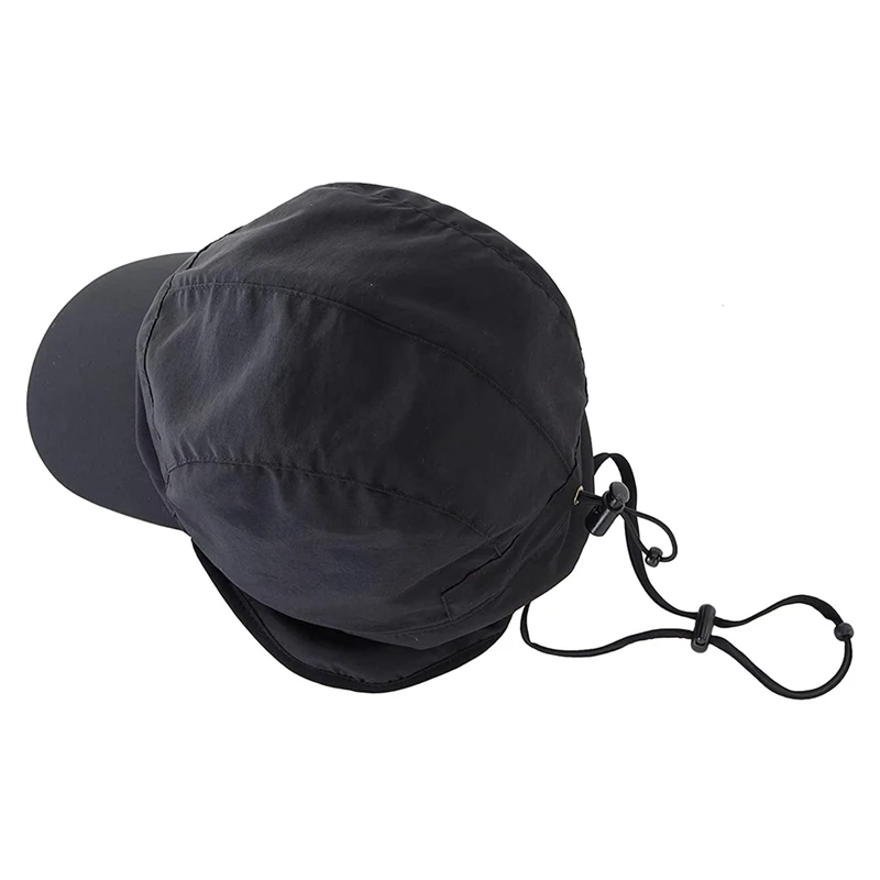 Waterproof Winter Hats Warm Polyester Lined Earflaps Baseball Cap