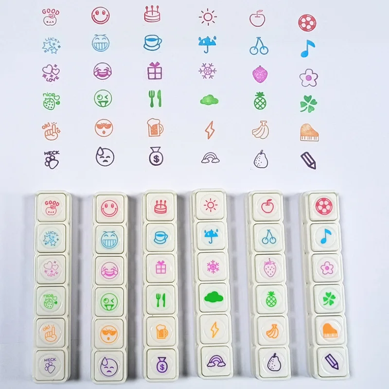 Kawaii Stamps Decorative Stamps for Scrapbooking Stationery For Arts Diy Crafts Album Journal Planner