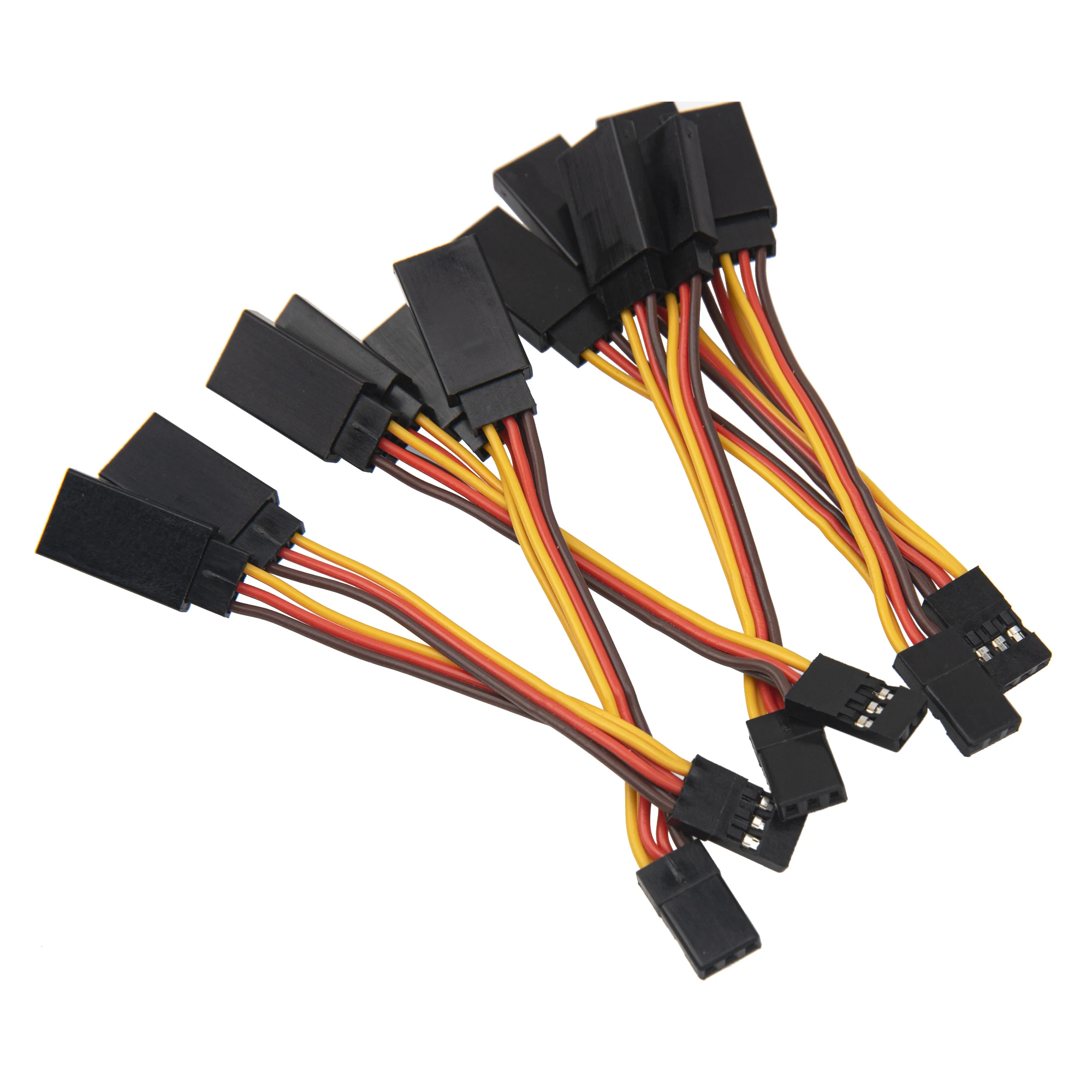 Cable divisor Servo estilo JR de 6 uds, Servo de 1,96 ", 1 macho a 2 cables de extensión JR hembra para modelos RC, coche, avión, helicóptero