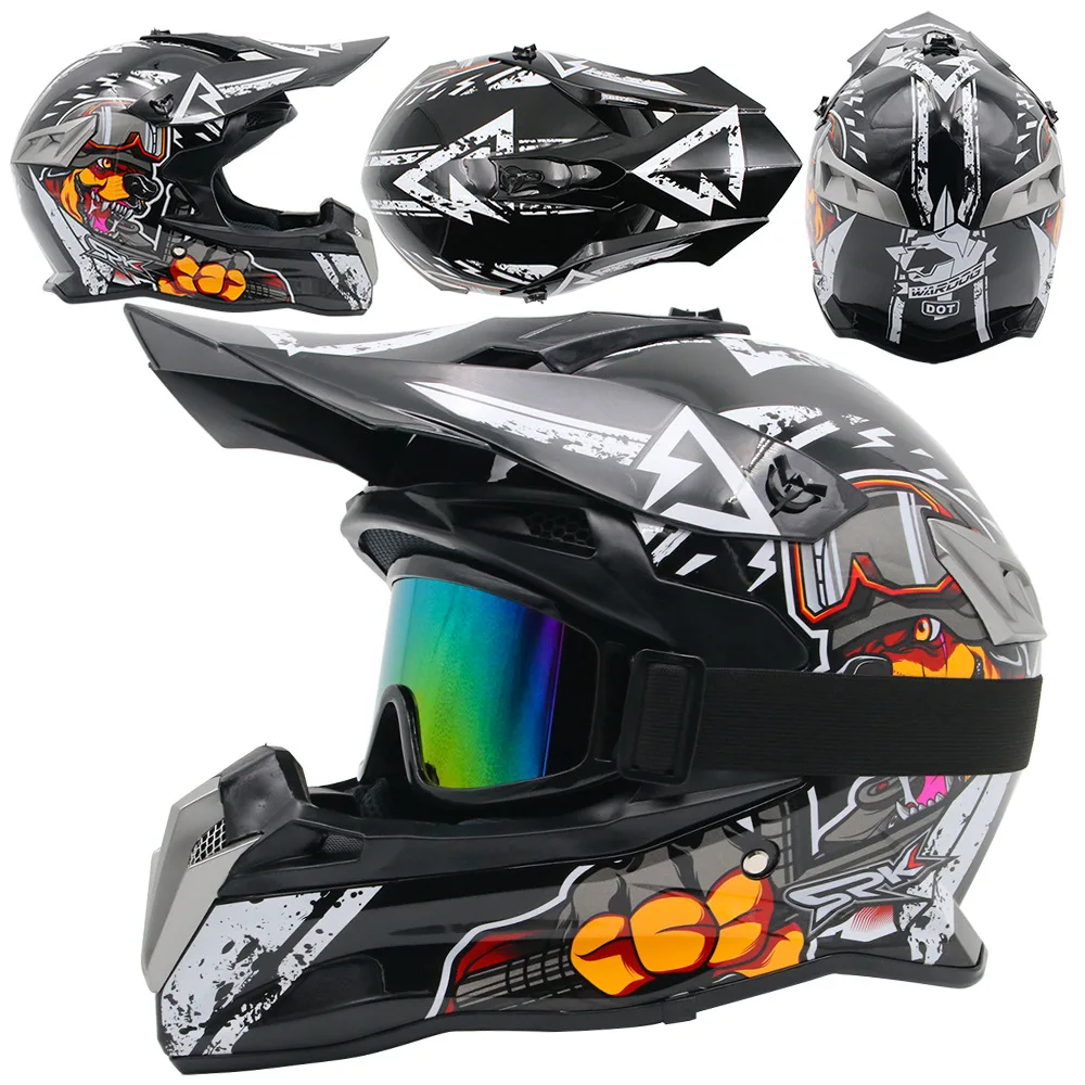 2022 New Full Face Helmet Moto Helmate Motocross Helmet Moto Casco Wholesale Abs Helmet