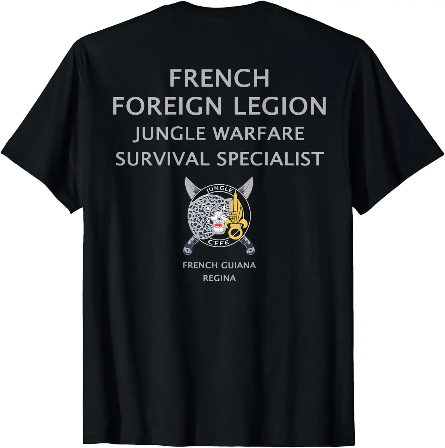 French Foreign Legion Jungle War Survival Specialist T-Shirt Short Sleeve Casual 100% Cotton O-Neck Casual Men Shirts
