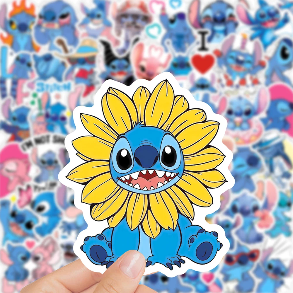 

10/30/50pcs Cute Disney Stitch Stickers Funny Cartoon Decals Toy DIY Water Bottle Phone Notebook Classic Anime Sticker for Kids