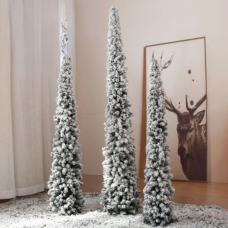 

Rice Snowflake Christmas Tree Snow Pine Christmas Tree Christmas Decoration Tree Ornaments White