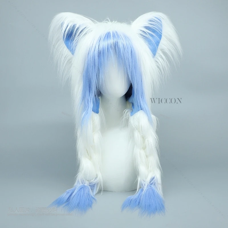 Peludo gato bonito Earmuffs Hat, Brincos vestido de desempenho, Animal Ear Cosplay Costume, apenas chapéu, Halloween Party, Y2K, peludo