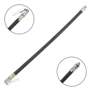 Universal รถยาง Inflator ท่อ 8 มม.สังกะสีอัลลอยด์ 37 ซม.ยางอัตราเงินเฟ้อท่อเครื่องวัดความดันยาง Inflatable Air ปั๊มหลอด