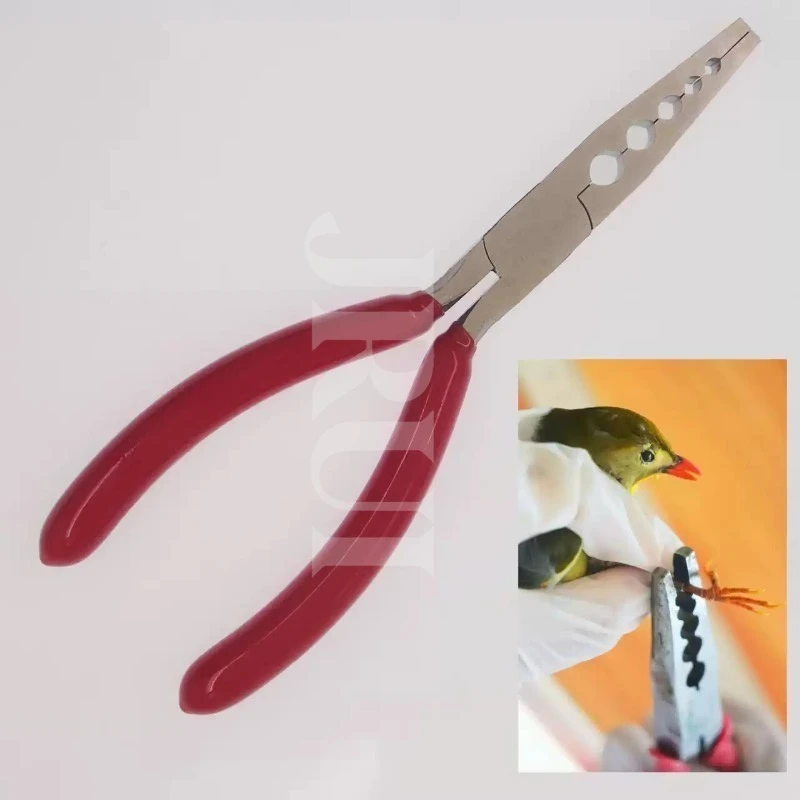 Ornithological Tools Bird Leg Ring Pliers Manual Adjustable Metal Foot Rings for Birds