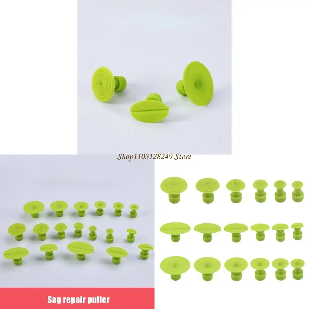 

N5KD Green Nylon Dent Removal Tabs 18pcs For Effortless Car Body Dent Fixing No Need