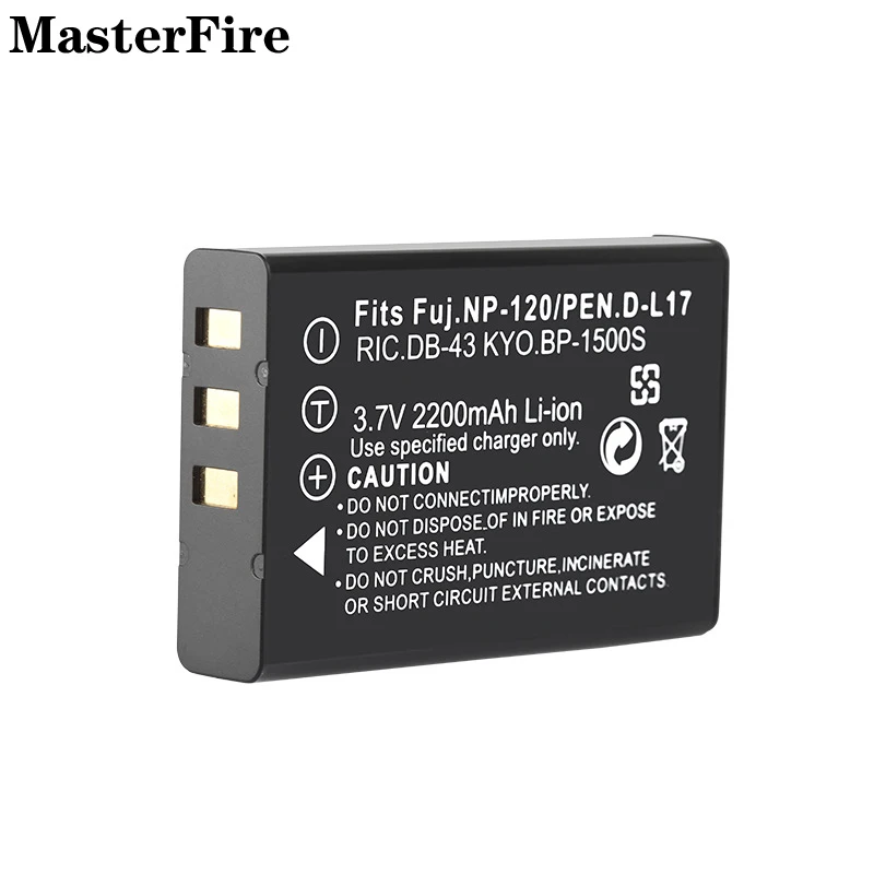 

Wholesale NP-120 NP120 FNP120 3.7V 2200mah Replacement Li-ion Battery For Fujifilm Finepix F11 F10 M603 Zoom 603 Pentax MX4 Cell