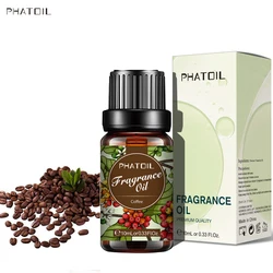 PHATOIL 10ml Coffee Fragrance Oils for Perfume Making DIY Sea Breeze Palmarosa Fresh Linen Parma Violet Magnolia Peach Aroma Oil