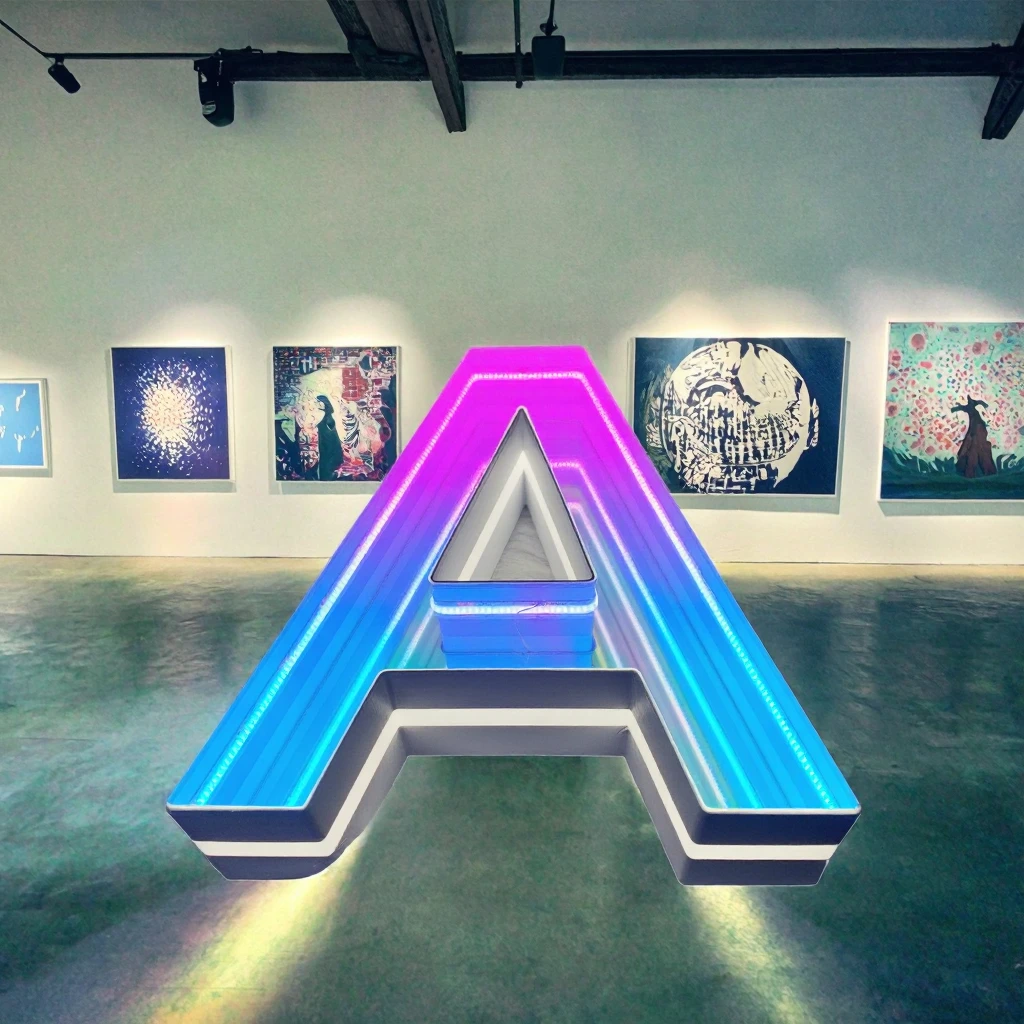 Custom 3D LED Infinite Mirror Letters Acrylic Neon Sign With Remote Control For Business Companies Hospitals Shop Art Decoration