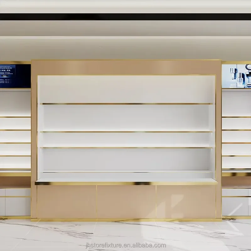Display Cabinets Shelving Make up Cosmetics Product Display Racks Retail Wall Display Units Shelves