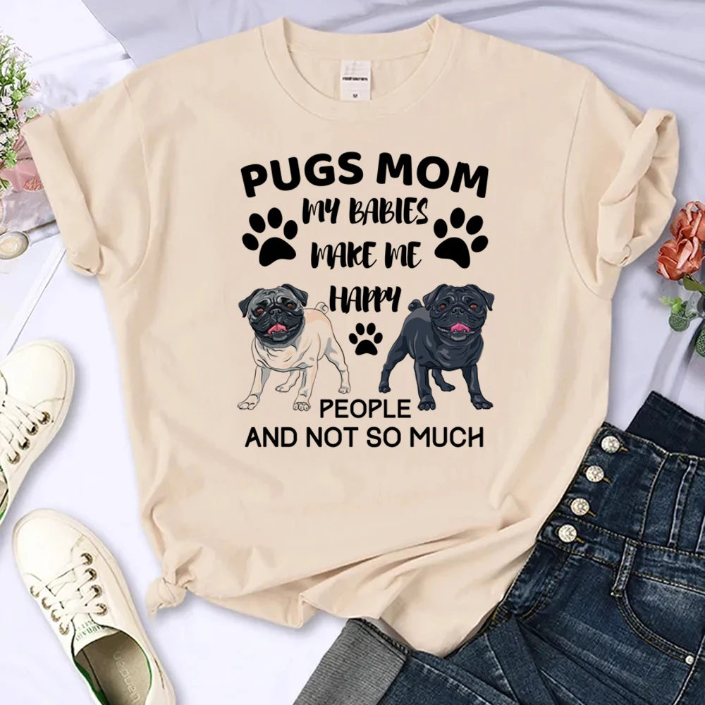 

Pug t-shirts women harajuku t shirt female Japanese clothing