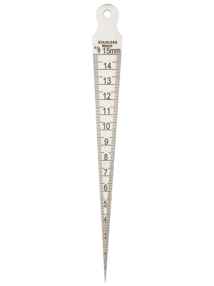 Aperture Scale Feeler Gauge Etched Increments Miniature Size Wide Application 0.7mm/2mm Thickness Machining Workshop