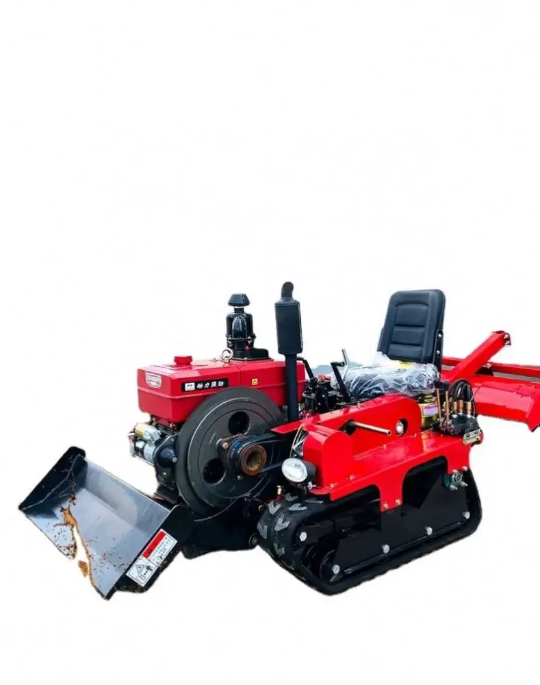 Multifunctional diesel cultivator 25 35 horsepower crawler tractor best-selling weeding rotary tiller