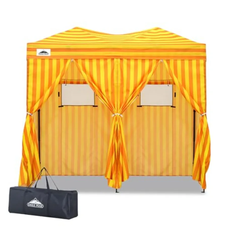 

Outdoor Changing Room 8x4 2 Room Pop Up Portable Changing Room Sun Shelter Pop Up Changing Tent for Beach or Pool Portable Dres