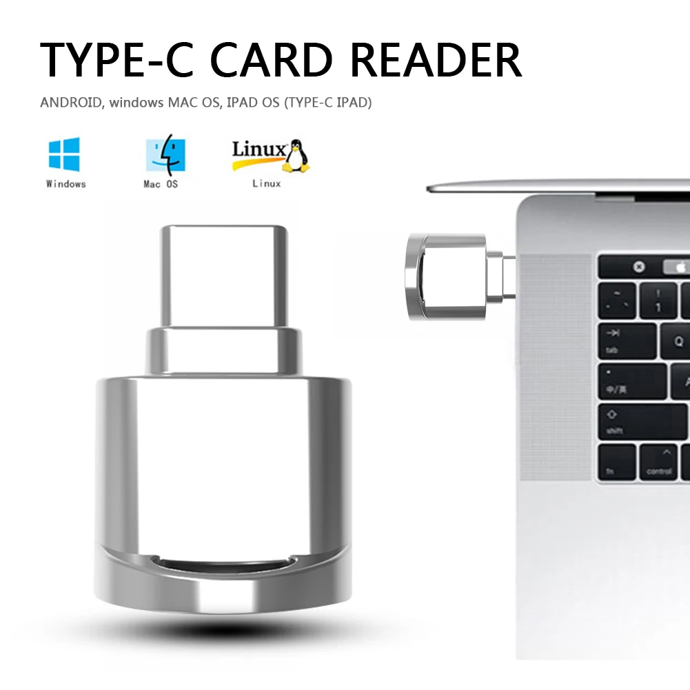 Type C Micro Card Reader USB SD TF Memory Mini Card Reader OTG Function Card Reader For Phone Tablet Laptop Desktop PC Computer