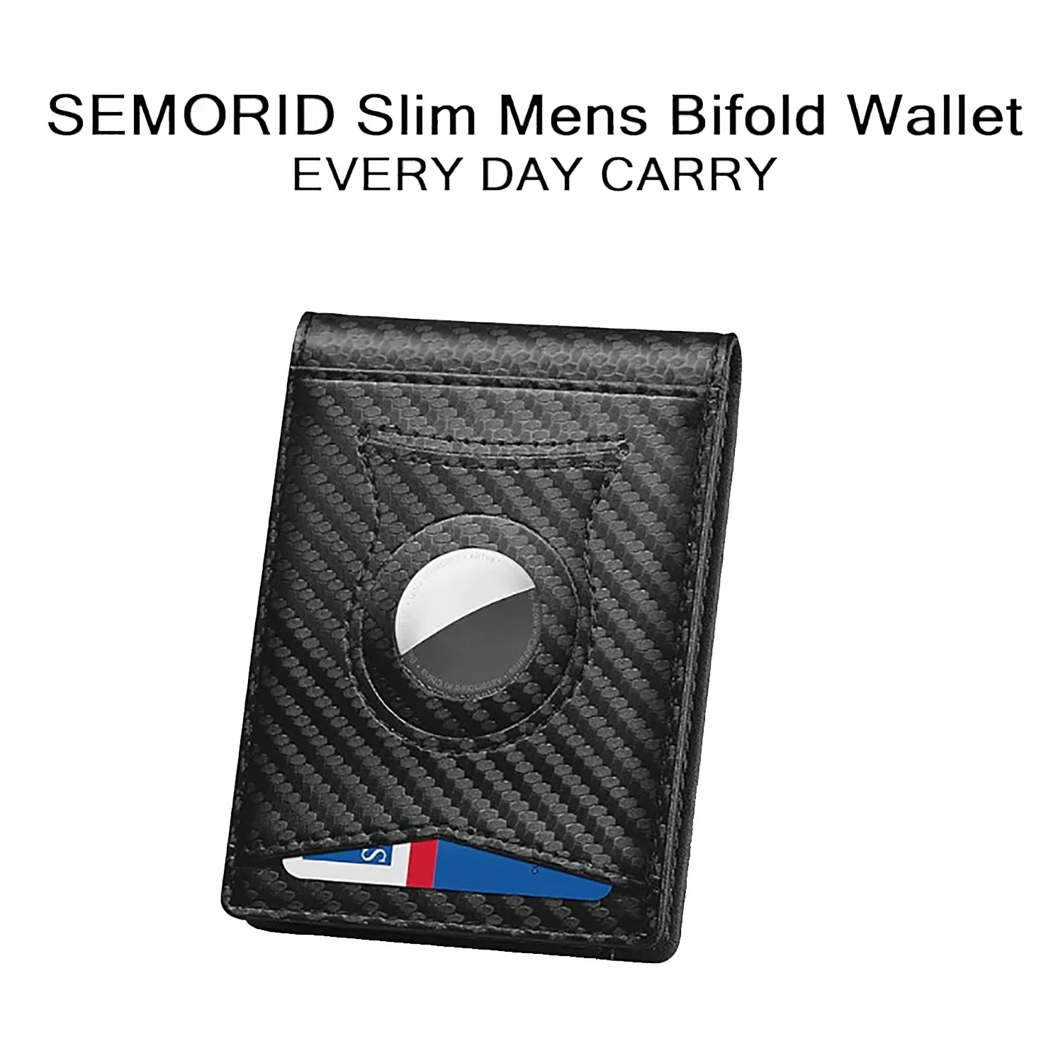 SEMORID Money Clip Wallet - Mens Wallets slim Front Pocket RFID Blocking Card Holder Minimalist Mini Bifold
