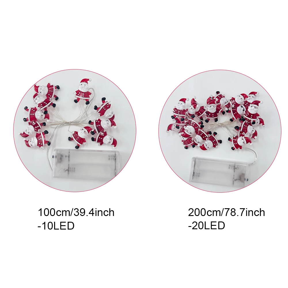 Runtowo سانتا كلوز ثلج مصباح ليد سلسلة عيد الميلاد الديكور للمنزل شجرة عيد الميلاد زخرفة 2025 نافيداد هدية 2026 السنة الجديدة #6