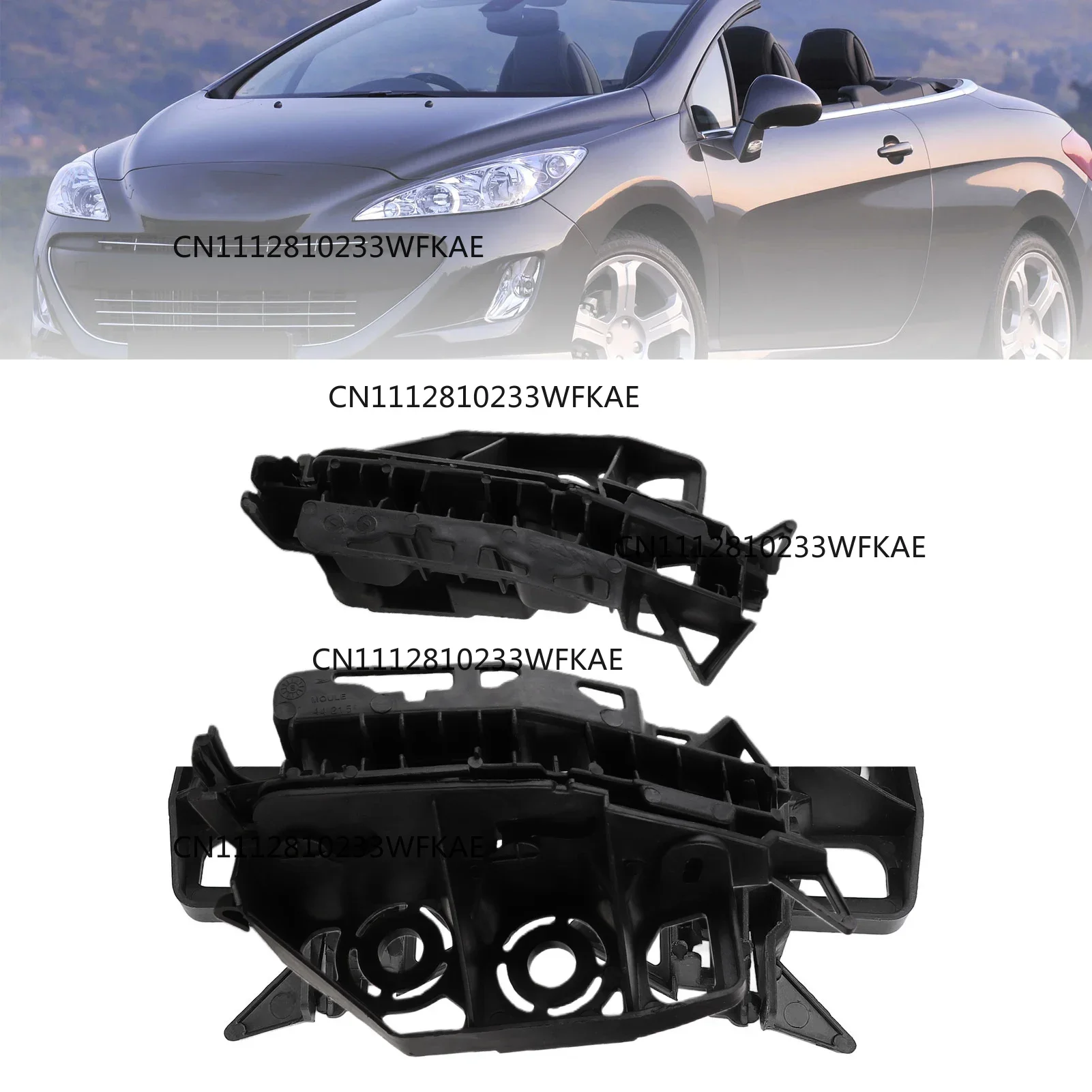 1 Pair Car Front Bumper Bracket Retainer 7119LR Front Bumper Support Fixed Bracket for Peugeot 308 CC 2009-2014 SW I 2007-2014