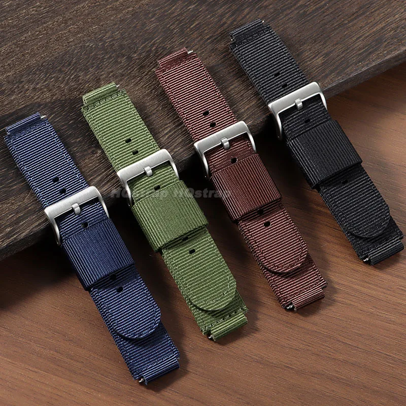 16mm 18mm Nylon Watch Strap for Casio AE-1200 1300 F-108 SGW-300/400/500 DW6900 MRW-S300 Universal Replacement Canvas Bracelet