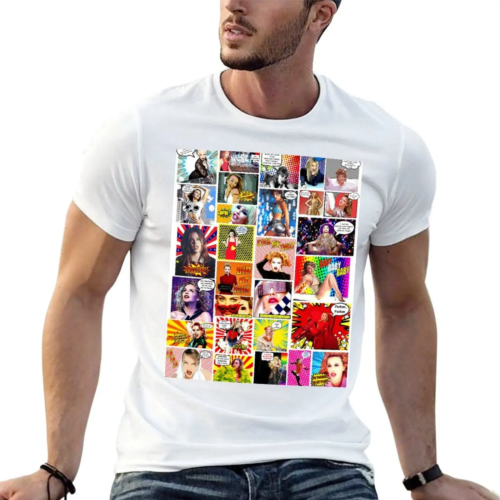 

Kylie Minogue - The Ultimate POW WOW T-Shirt mens graphic t shirts funny t shirts dark humor T-Shirt