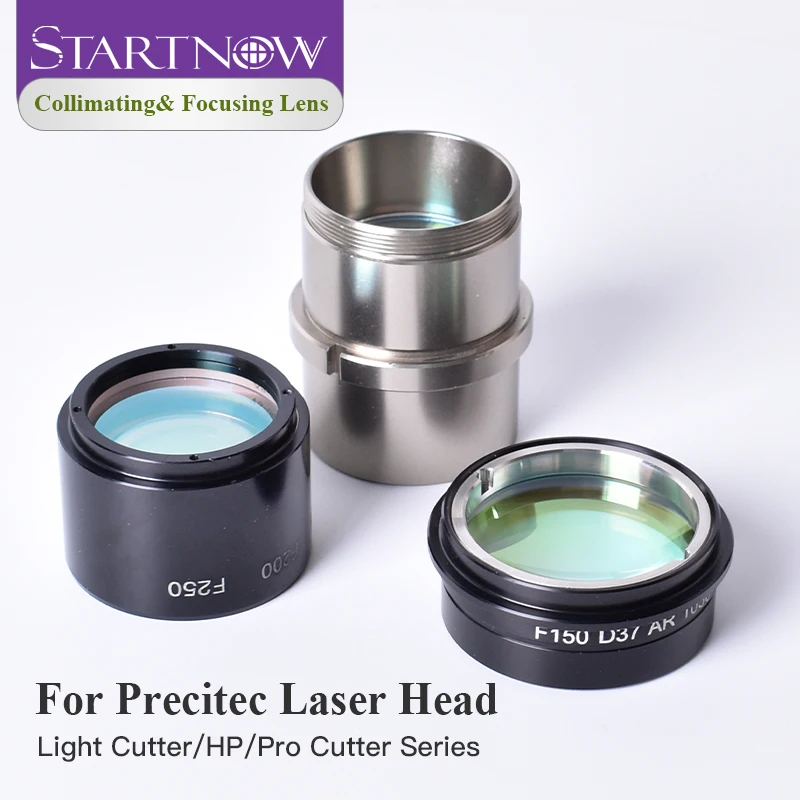 Startnow 37mm Diameter Focusing Collimating Lens with Lens Holder High Quality and Durable Suitable for Procutter Cutting Heads