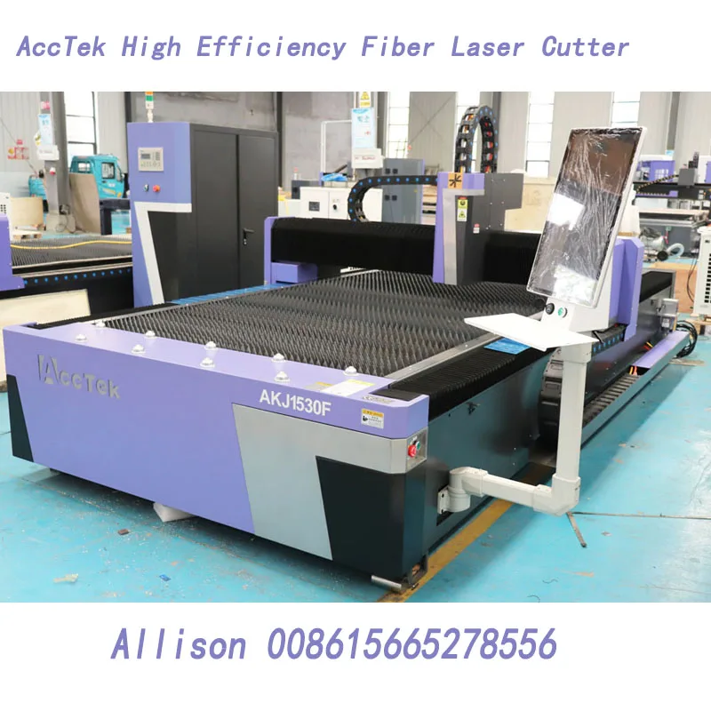 CNC Stainless Steel Fiber Laser Cutting Machines Sheet Metal 3000w 1500w 1530 3-5 Days Fast Delivery Fast Cutting