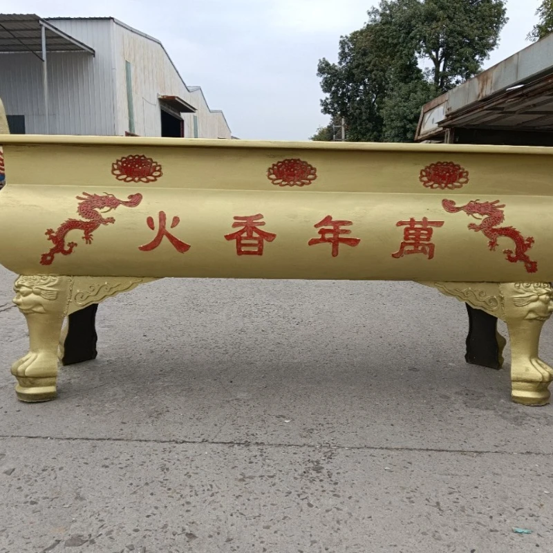 Wholesale cast copper incense burner, aromatherapy burner Large cast iron rectangular flat open-air incense burner