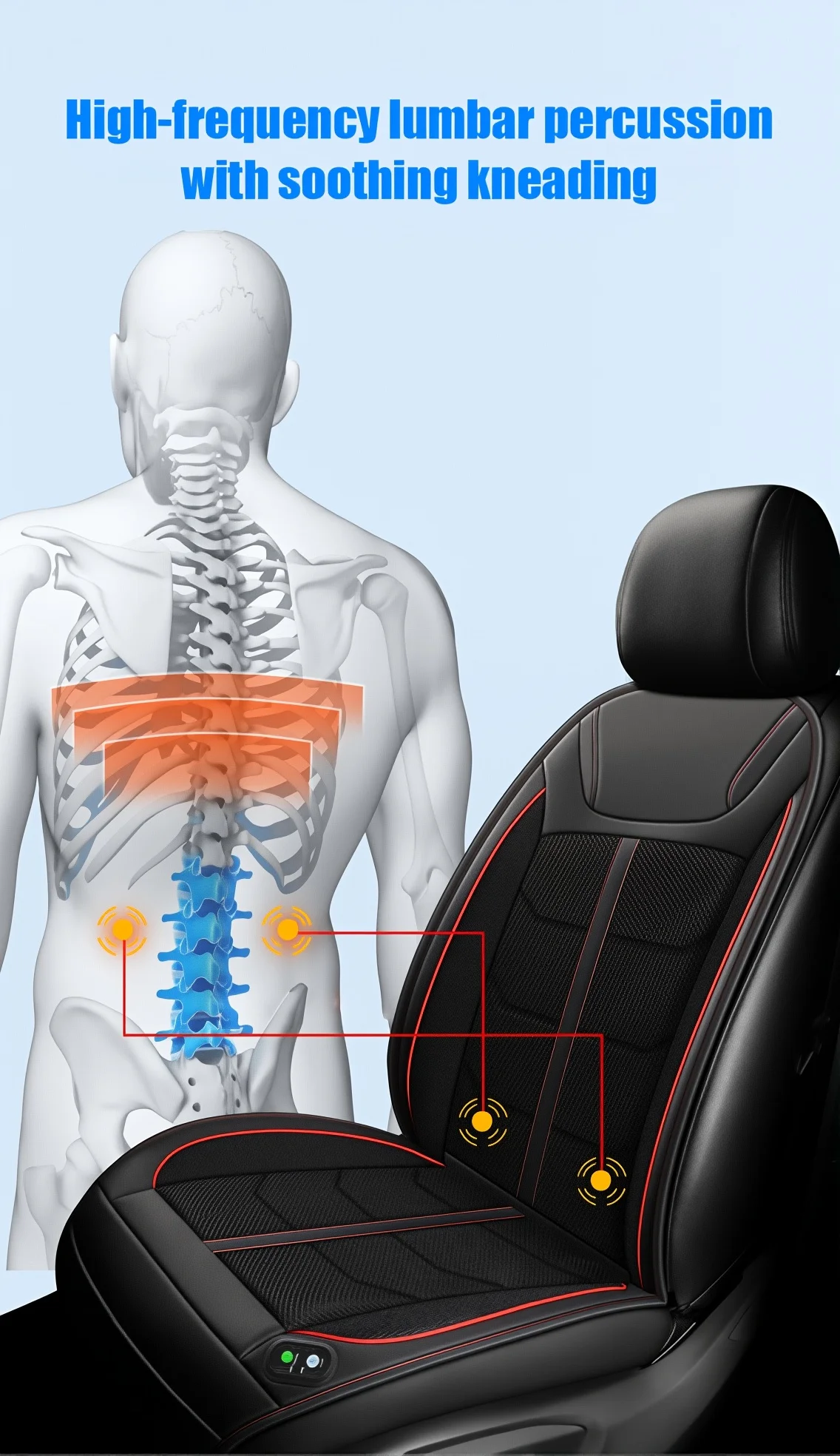 12V Universal Kühlung Belüftung Sitz Abdeckung Auto Sitz Abdeckung Sommer Fahren Atmungsaktive Sitz Abdeckung Cooling Pad Auto Zubehör – Detail 13