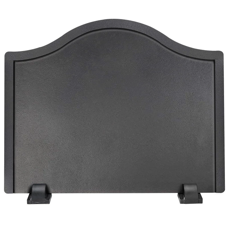 

Fireplace Back - Iron Furnace Back and Feet, Fireplace Heat Reflector, Fireplace Back Panel