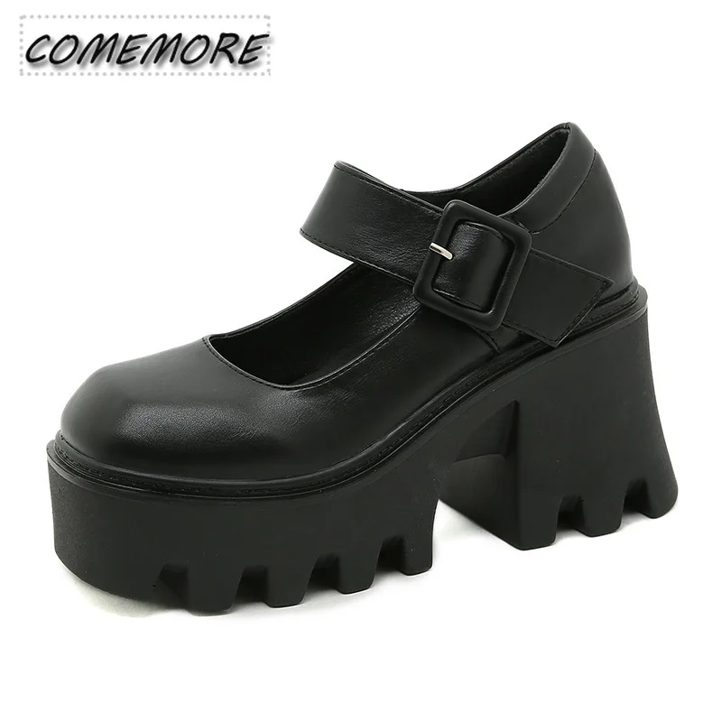 High Quality Rubber Sole Japanese Style Platform Lolita Shoe Women Patent Leather PU Vintage Soft Sister Girls Shoes School 2023