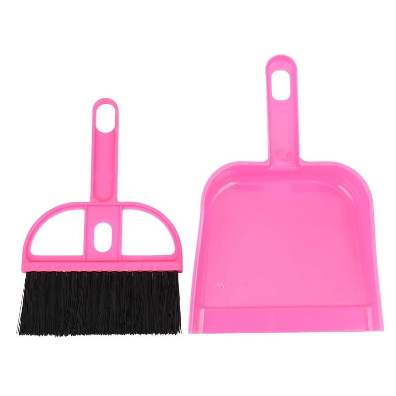 

2X Mini Car Keyboard Cleaning Whisk Broom Dustpan Set