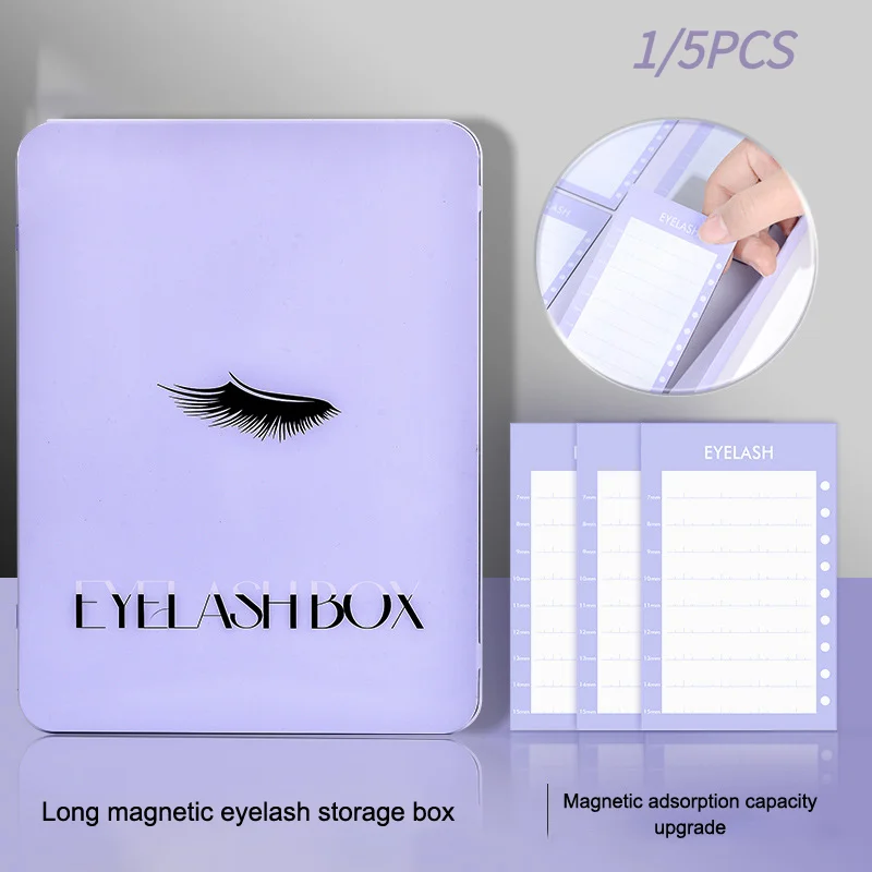 #Empty Fake Eyelash Storage Box Reusable False Eyelash Holder Case For Women Professional Container Travel Pallet Lash Holder