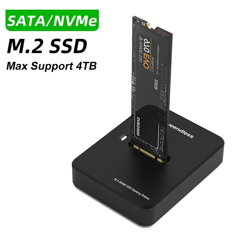 External SSD Hard Disk M.2 SATA NVME Enclosure 10Gbps Online Reading Writing Speed SSD Case For SSD Docking Station Accessories