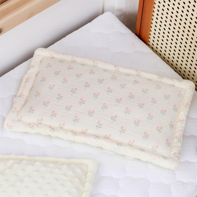 Soft & Breathable Newborn Pillow Cotton Baby Bedding Pillow Provide Comfortable Rest for Infants for Boys Girls Durable