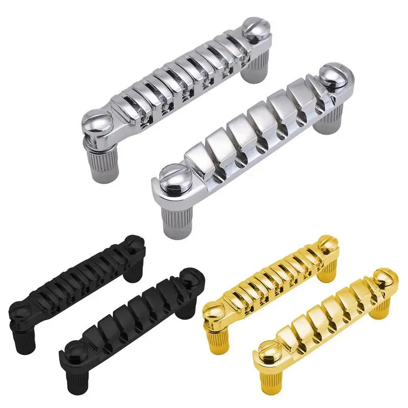 

Tune-O-Matic Saddle Bridge Electric Guitar Saddle Bridge Precise Intonation Adjustment Instrument Supplies For School Events