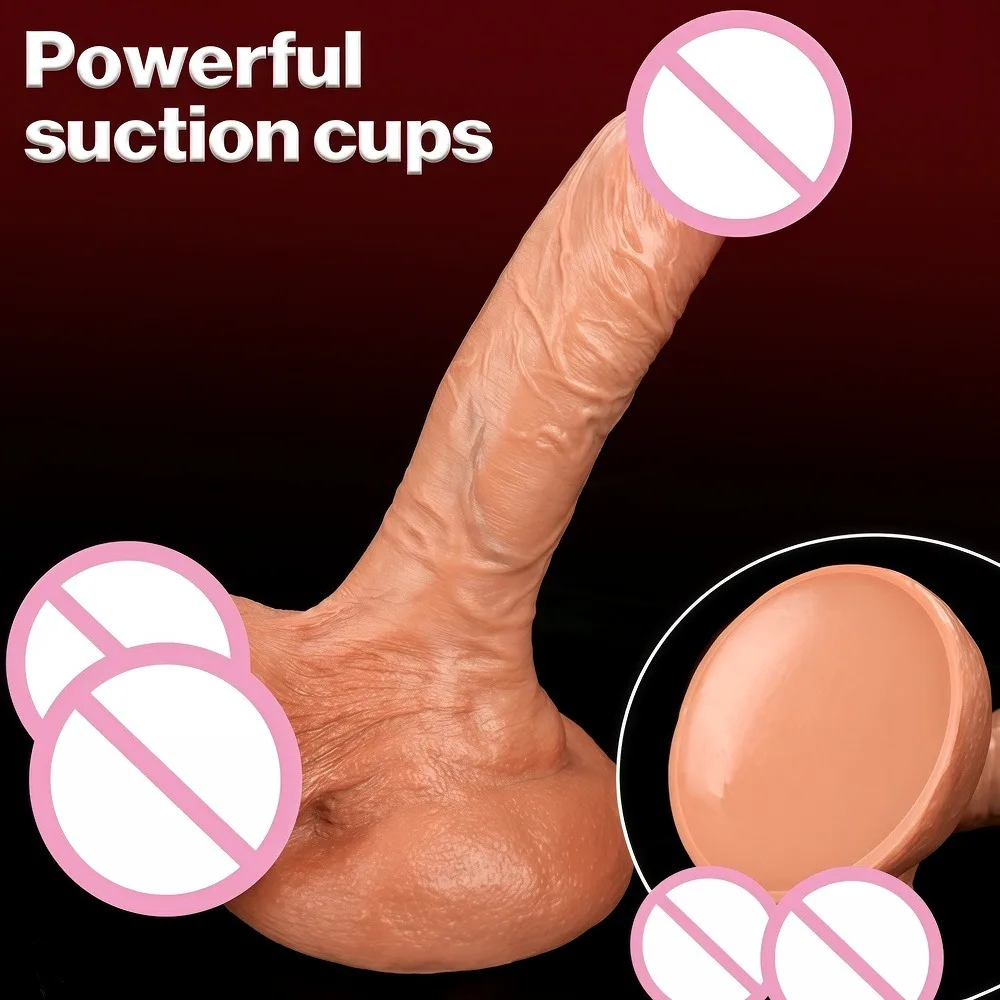 Realistic Dildo with Powerful Suction Cup Realistic Penis Flexible G-spot sex toys for Women Masturbation Lesbain Adult 18 view 6